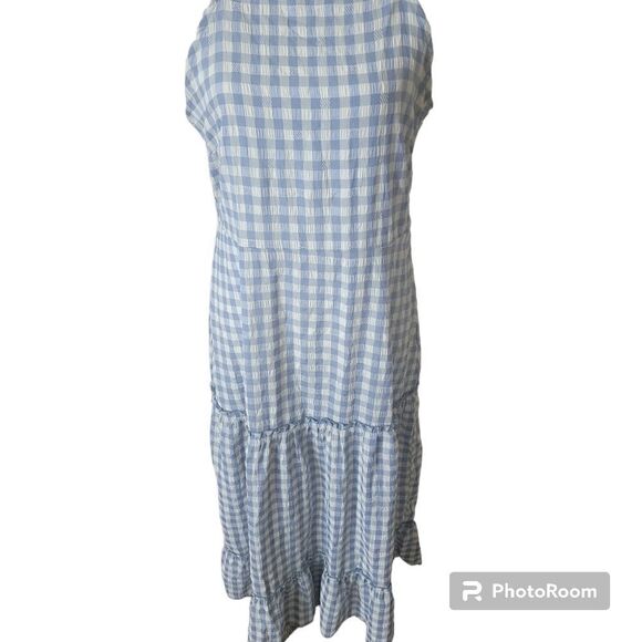Nanette Lepore Gingham Sleeveless Maxi Dress. Size 10. - Picture 4 of 10